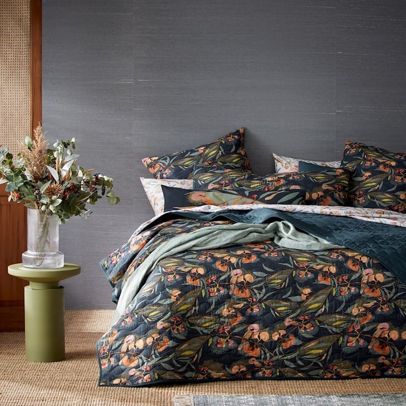 Dana Kinter Love Blooms Midnight Coverlet Separates