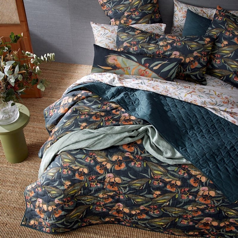 Dana Kinter Love Blooms Midnight Coverlet Separates