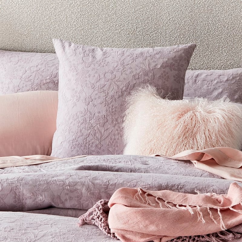 Gemma Matelasse Mauve Quilt Cover Separates