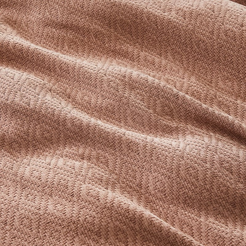 Mara Jacquard Clay Quilt Cover Separates