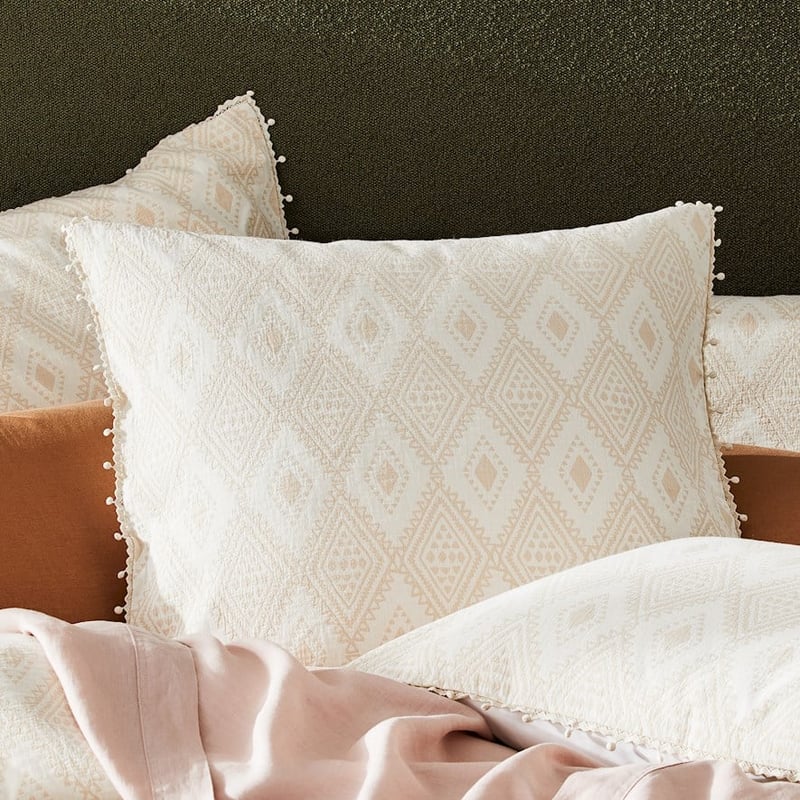 Safia Jacquard Sand Quilt Cover Separates