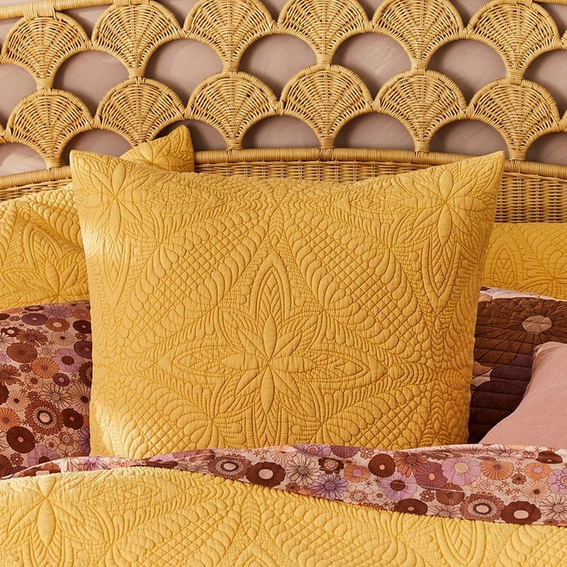 Jasmin Golden Spice Quilted Quilt Cover Separates