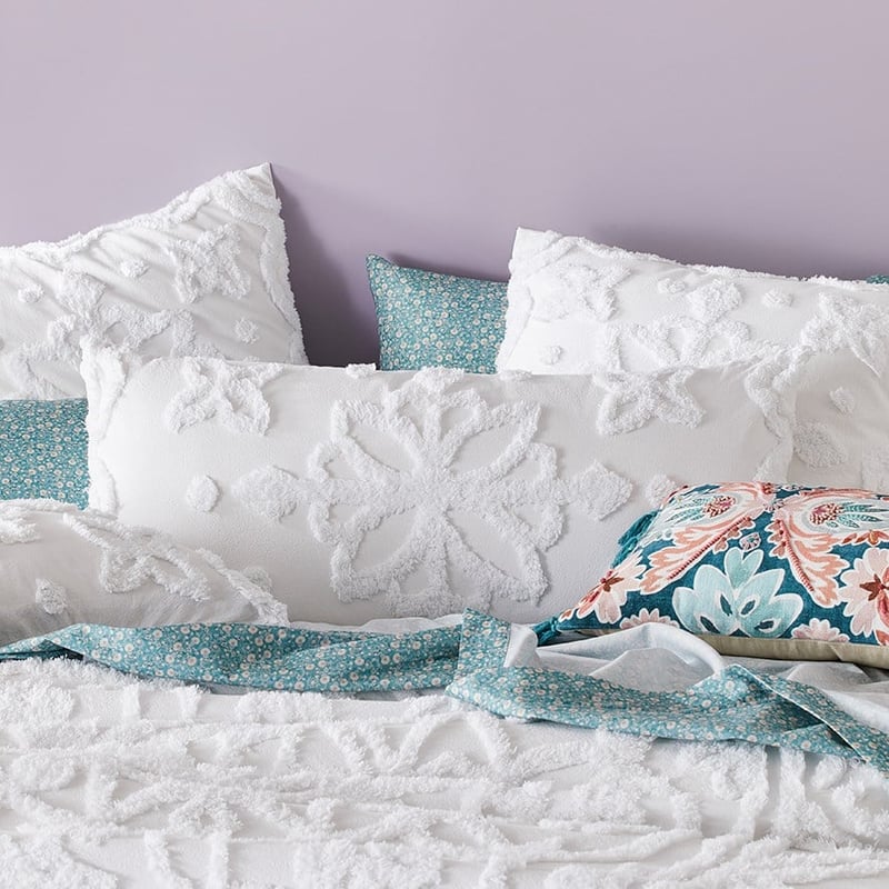 Arvi Tufted White Quilt Cover Separates