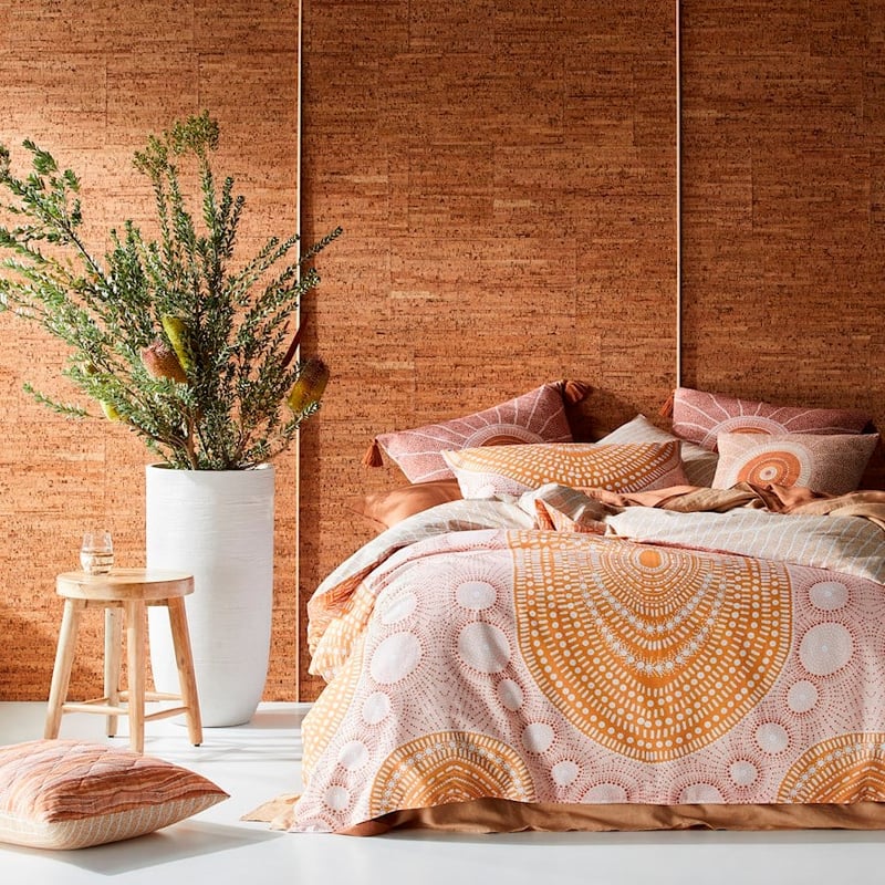 Brad Turner Jalngay Ngahriyan Pink Earth Quilt Cover Set + Separates