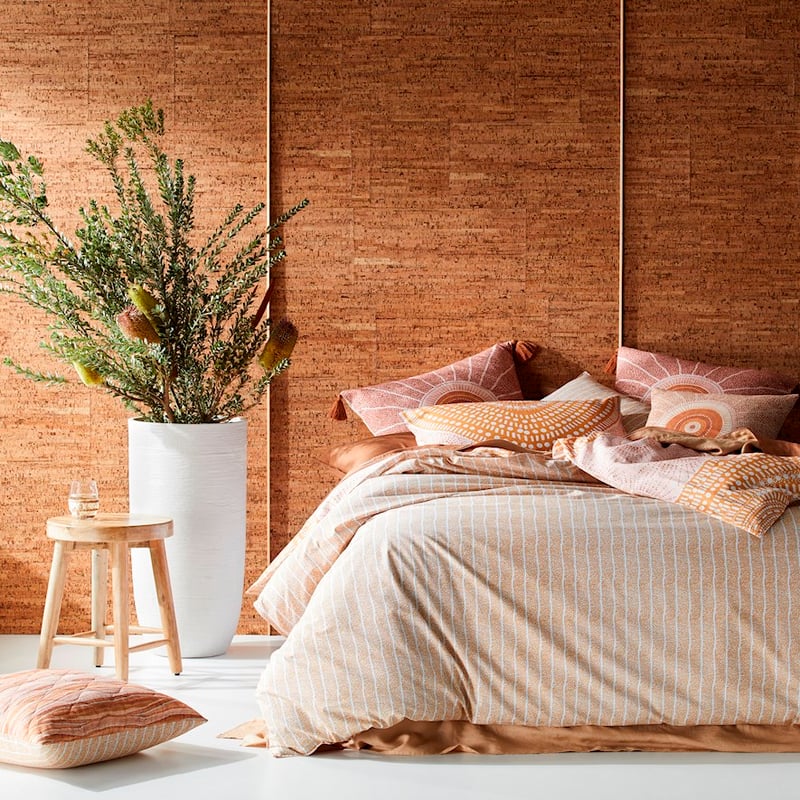 Brad Turner Jalngay Ngahriyan Pink Earth Quilt Cover Set + Separates