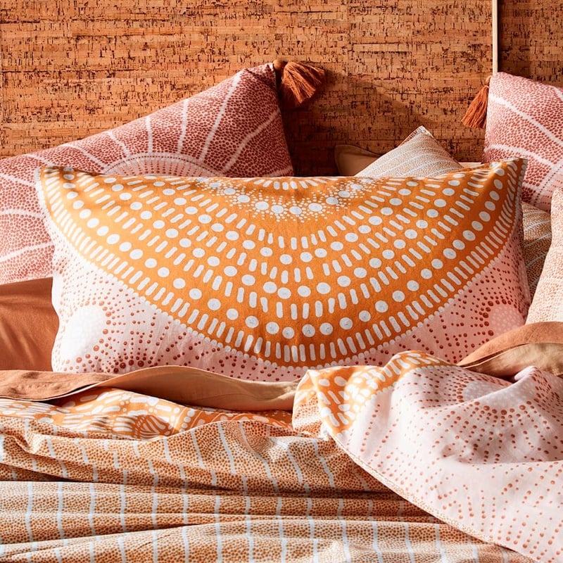 Brad Turner Jalngay Ngahriyan Pink Earth Quilt Cover Set + Separates