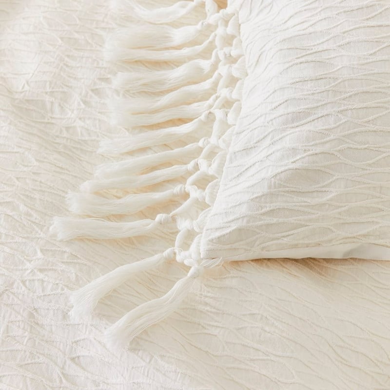 Margot Tassel Natural Quilt Cover Separates