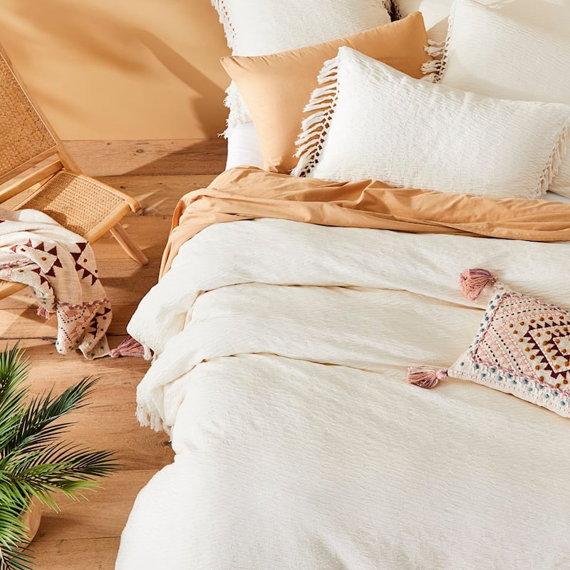 Margot Tassel Natural Quilt Cover Separates
