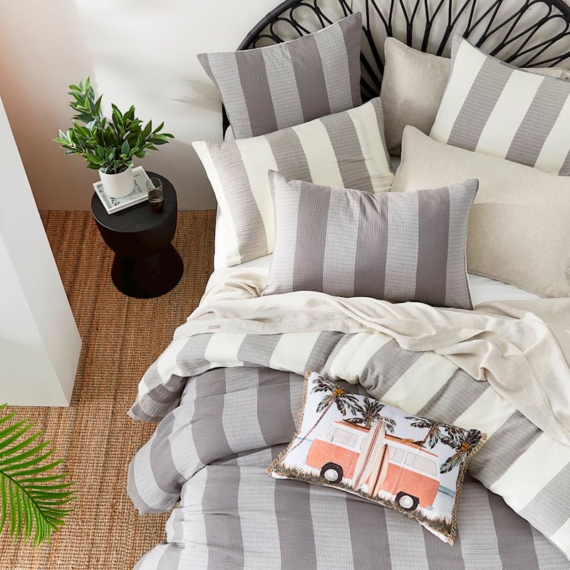 Storm Grey Quilt Cover Set + Separates