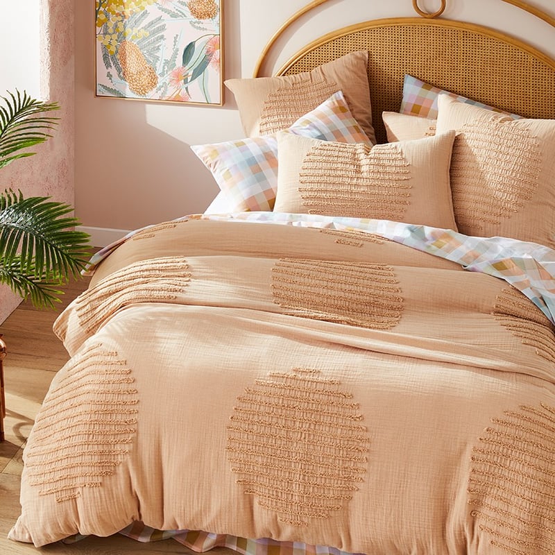 Kakadu Desert Peach Quilt Cover Separates