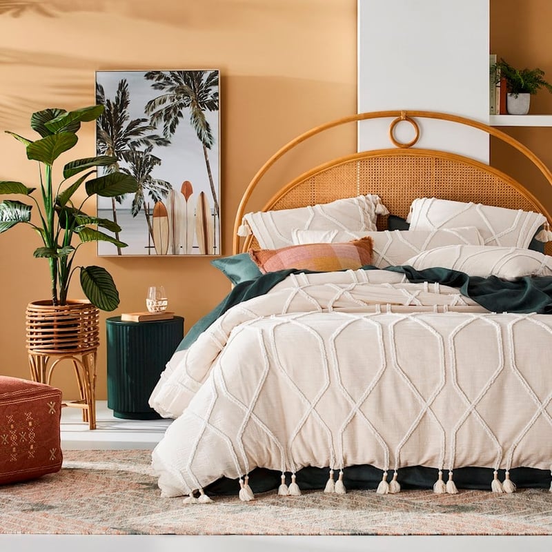 Toro Tufted Natural Quilt Cover Separates