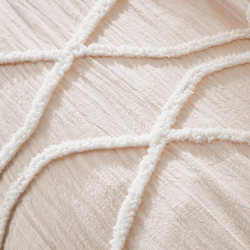 Toro Tufted Natural Quilt Cover Separates