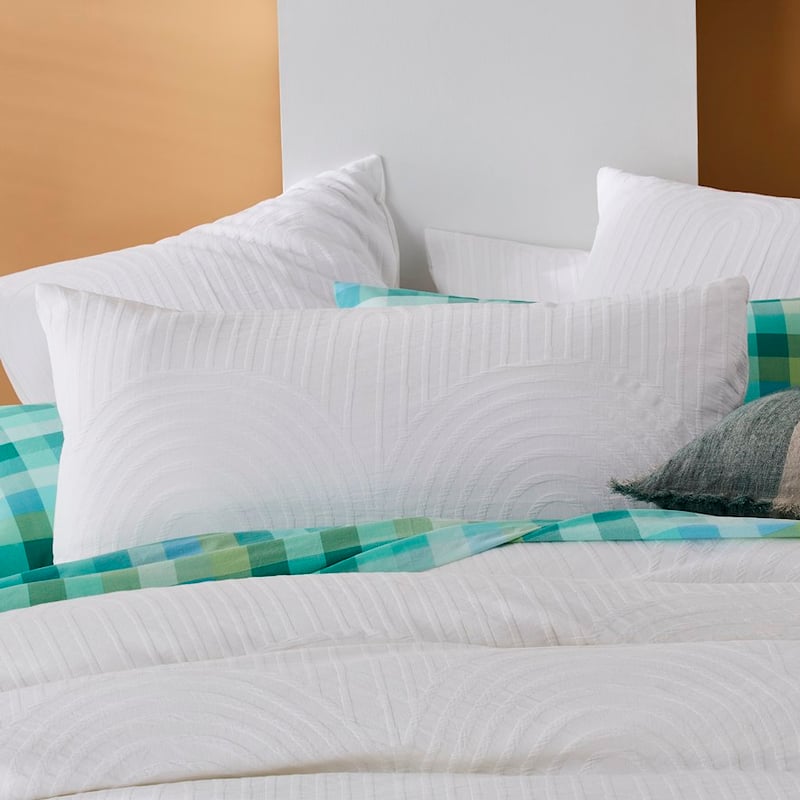 Andie Matelasse White Quilt Cover Separates