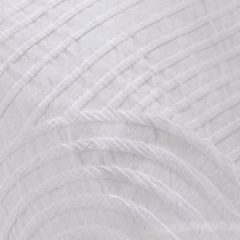 Andie Matelasse White Quilt Cover Separates