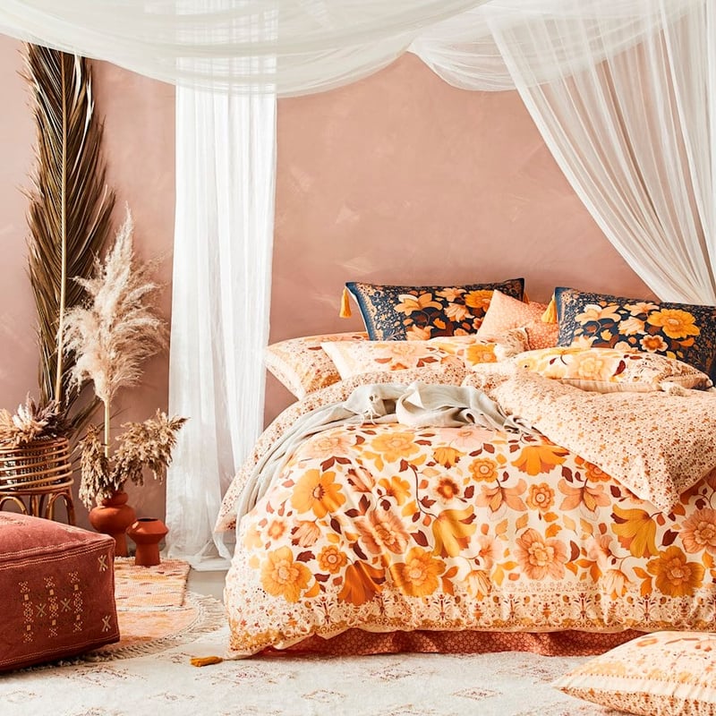 Wandering Folk Dawn Floral Sunset Quilt Cover Set + Separates