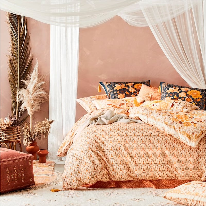 Wandering Folk Dawn Floral Sunset Quilt Cover Set + Separates