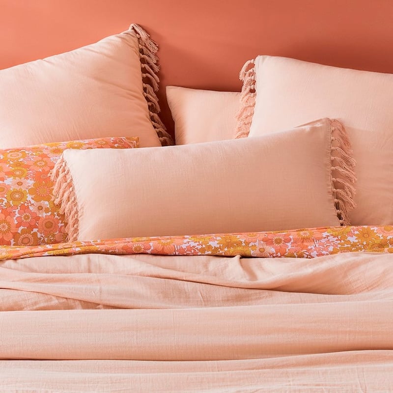 Erin Tassel Dusty Pink Quilt Cover Set + Separates