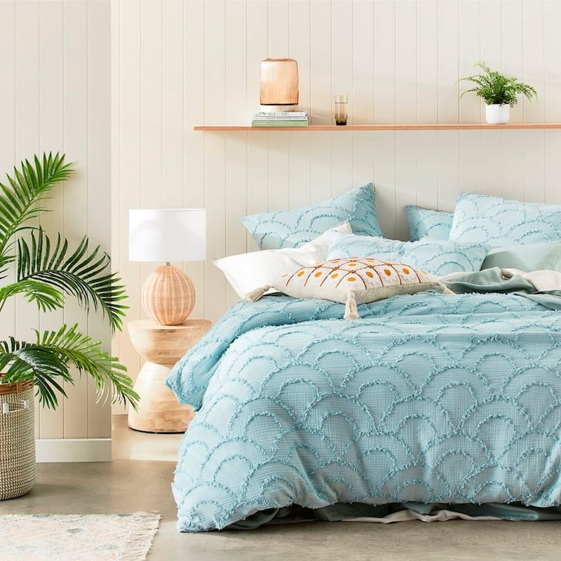 Sachi Aqua Mist Quilt Cover Separates