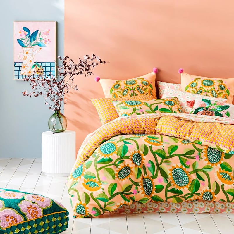 Togetherness Sunchaser Peach Quilt Cover Set + Separates