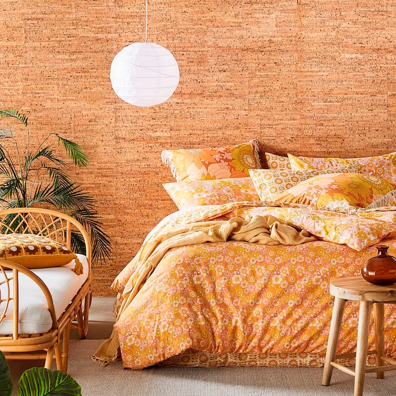 Cynthia Floral Golden Quilt Cover Set + Separates