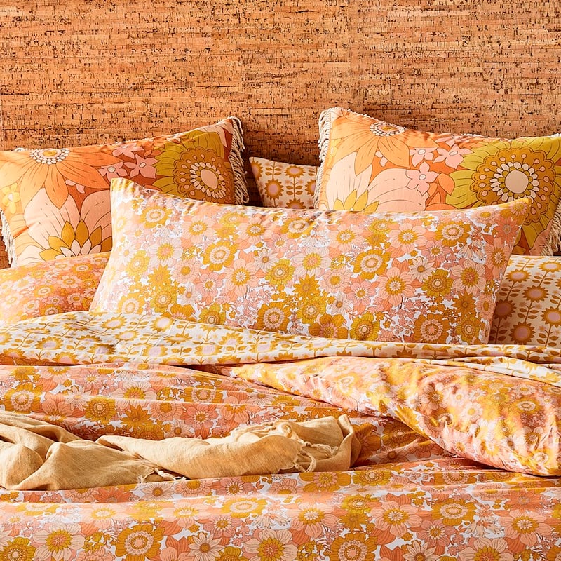 Cynthia Floral Golden Quilt Cover Set + Separates