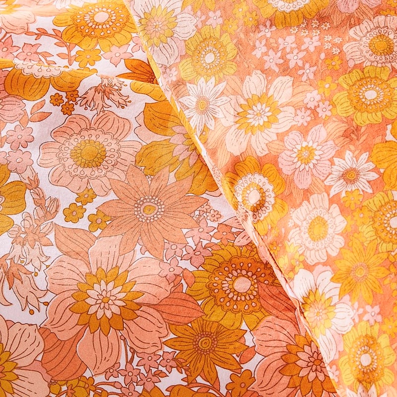 Cynthia Floral Golden Quilt Cover Set + Separates