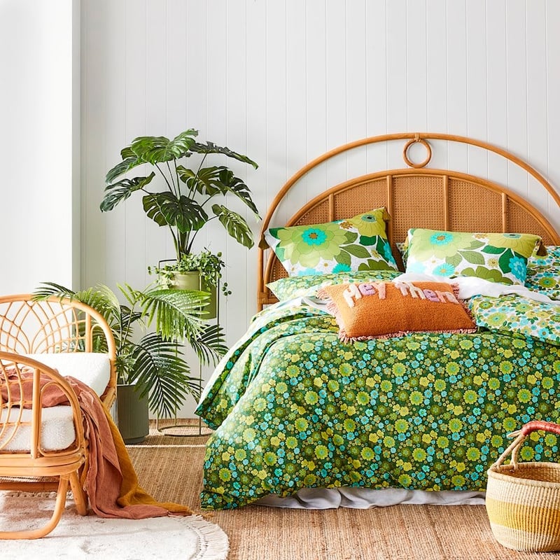 April Floral Green Quilt Cover Set + Separates