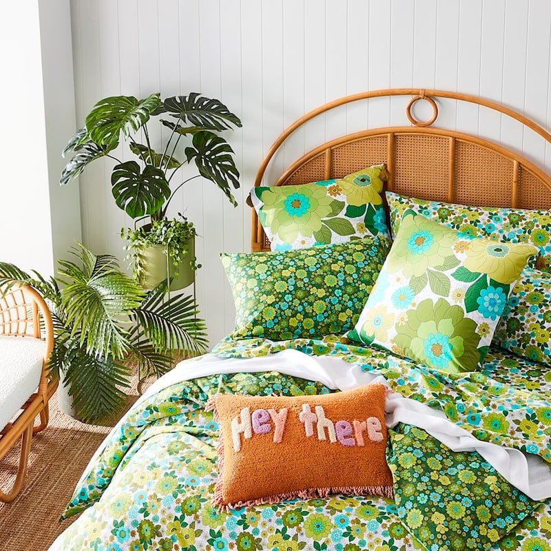 April Floral Green Quilt Cover Set + Separates