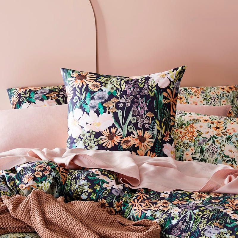 Wild Garden Pale Green Quilt Cover Set + Separates