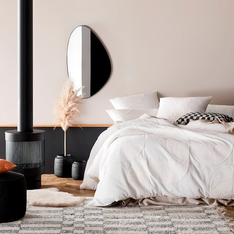 Luna Chenille Off White Quilted Quilt Cover Separates