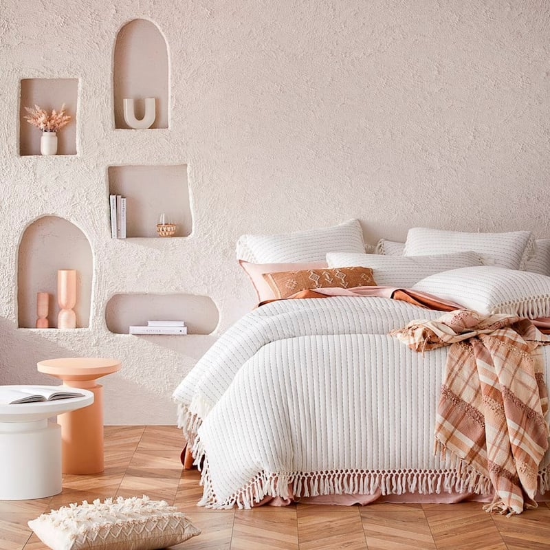 Victoria Off White Quilted Quilt Cover Separates