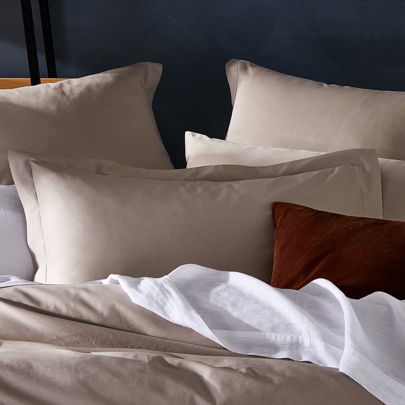 600TC Bamboo Cotton Buff Quilt Cover Separates