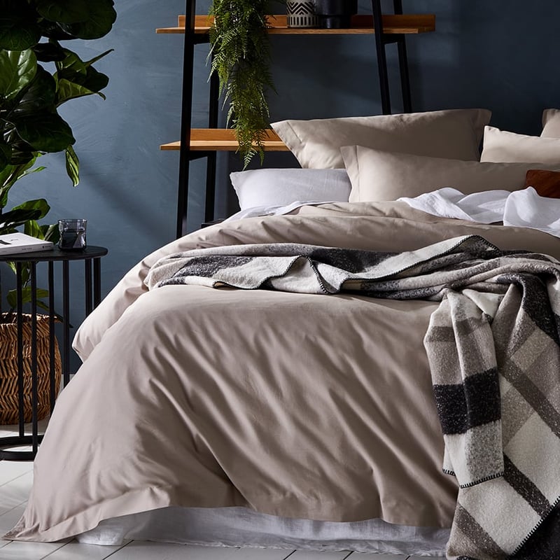 600TC Bamboo Cotton Buff Quilt Cover Separates