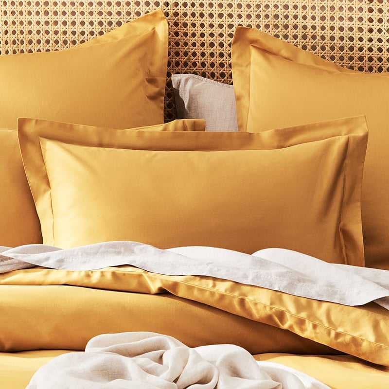 600TC Bamboo Cotton Honey Mustard Quilt Cover Separates