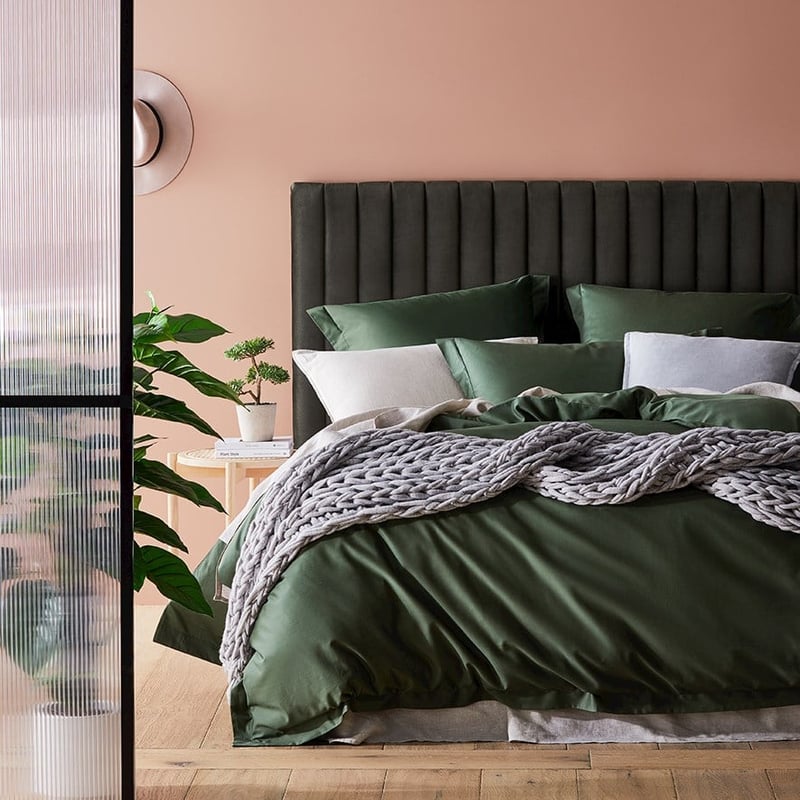 600TC Bamboo Cotton Ivy Quilt Cover Separates