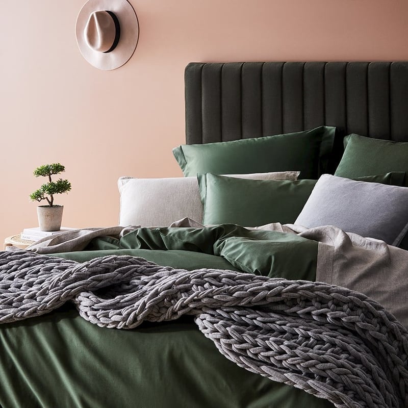 600TC Bamboo Cotton Ivy Quilt Cover Separates