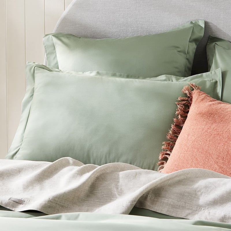 600TC Bamboo Cotton Pistachio Quilt Cover Separates