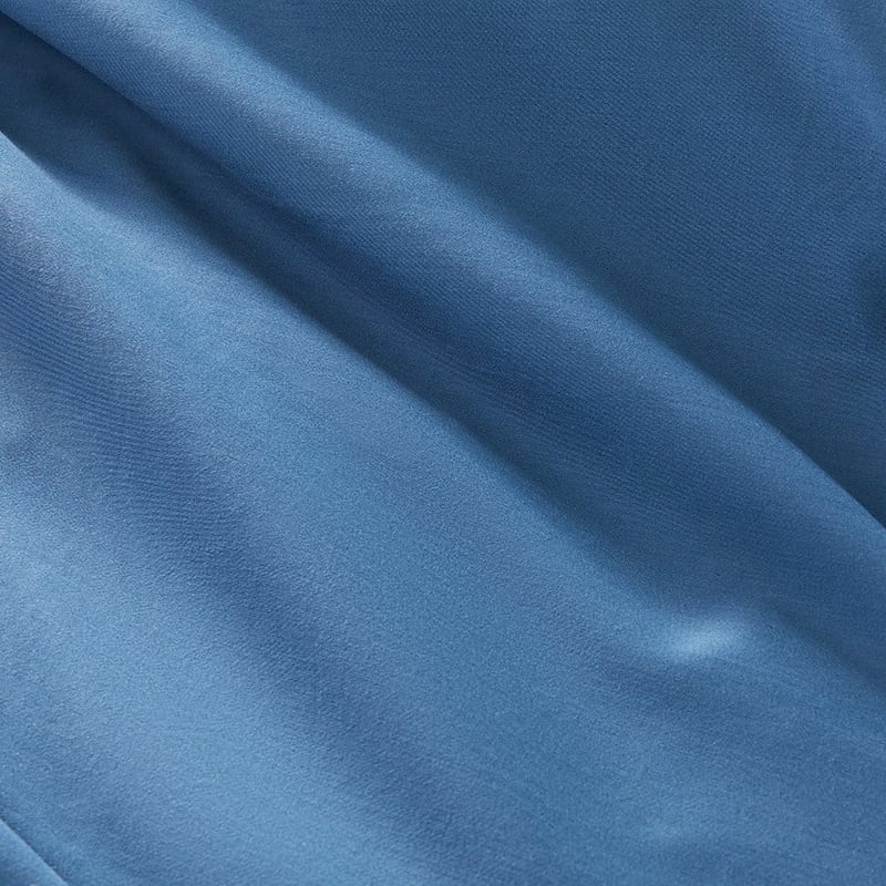 600TC Bamboo Cotton Steel Blue Quilt Cover Separates
