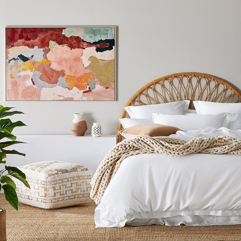 600TC Bamboo Cotton White Quilt Cover Separates