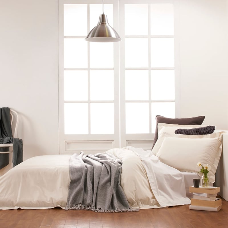 600TC Cotton Bamboo Vanilla Quilt Cover