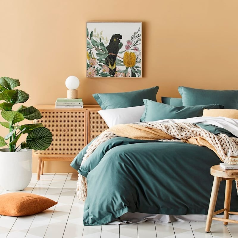 600TC Bamboo Cotton Sage Quilt Cover Separates