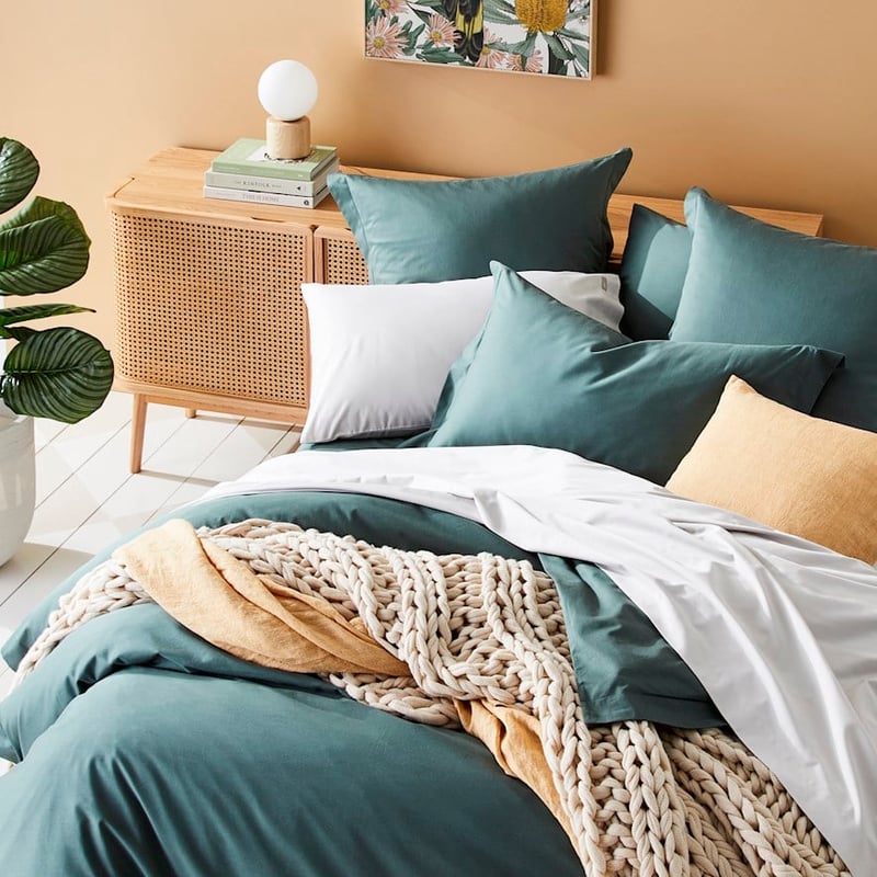 600TC Bamboo Cotton Sage Quilt Cover Separates