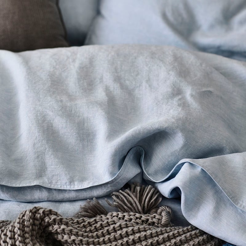 Vintage Washed Linen Chambray Quilt Cover Separates