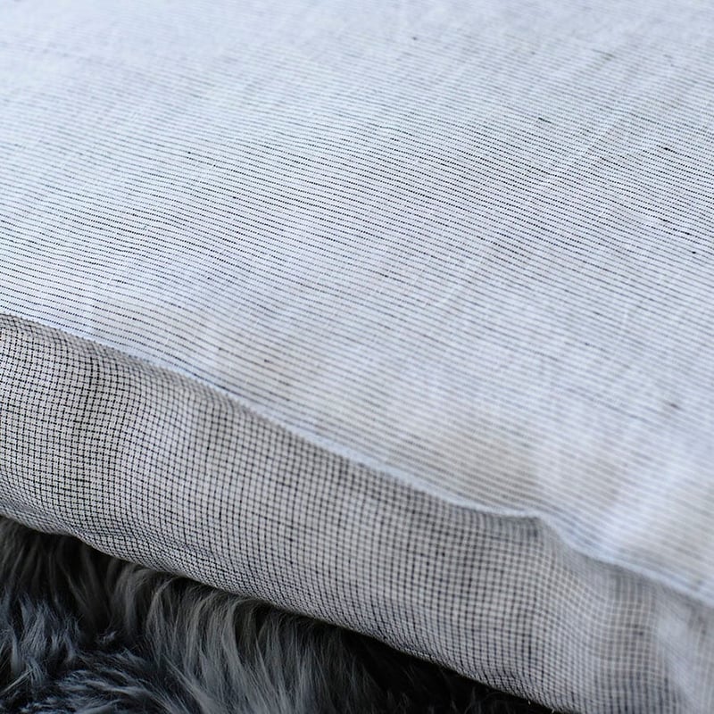 Vintage Washed Linen Check Quilt Cover Separates