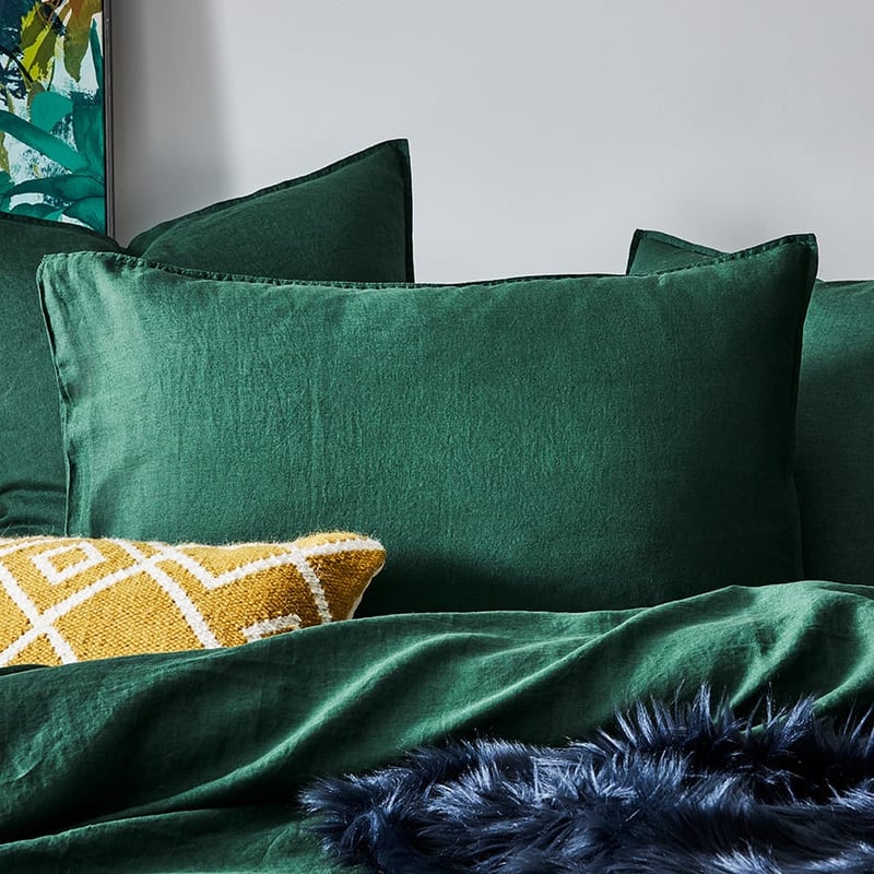 Vintage Washed Linen Ivy Quilt Cover Separates