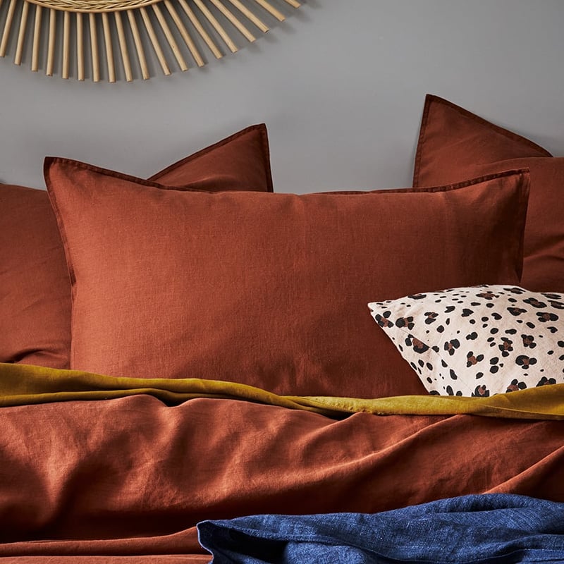 Vintage Washed Linen Sahara Quilt Cover Separates