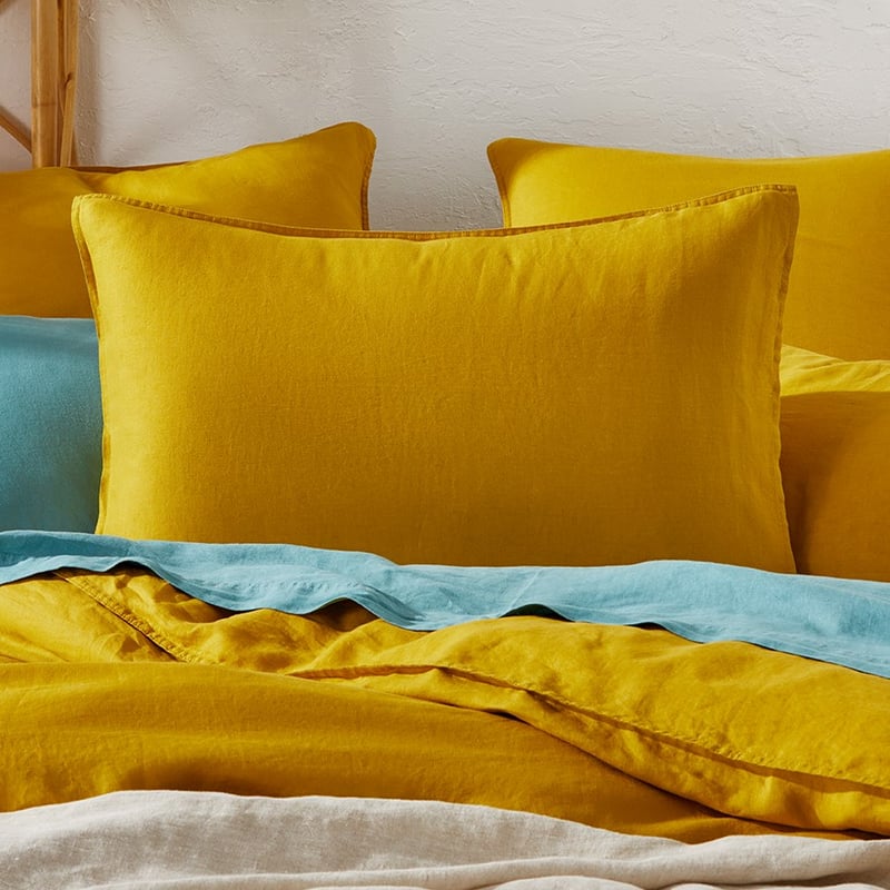 Vintage Washed Linen Sunflower Quilt Cover Separates