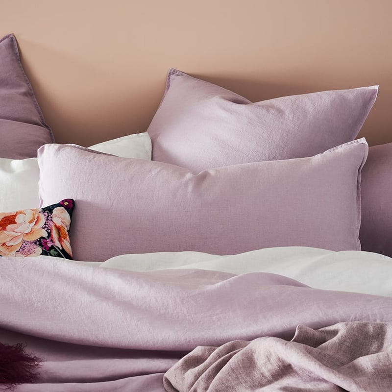 Vintage Washed Linen Violet Quilt Cover Separates