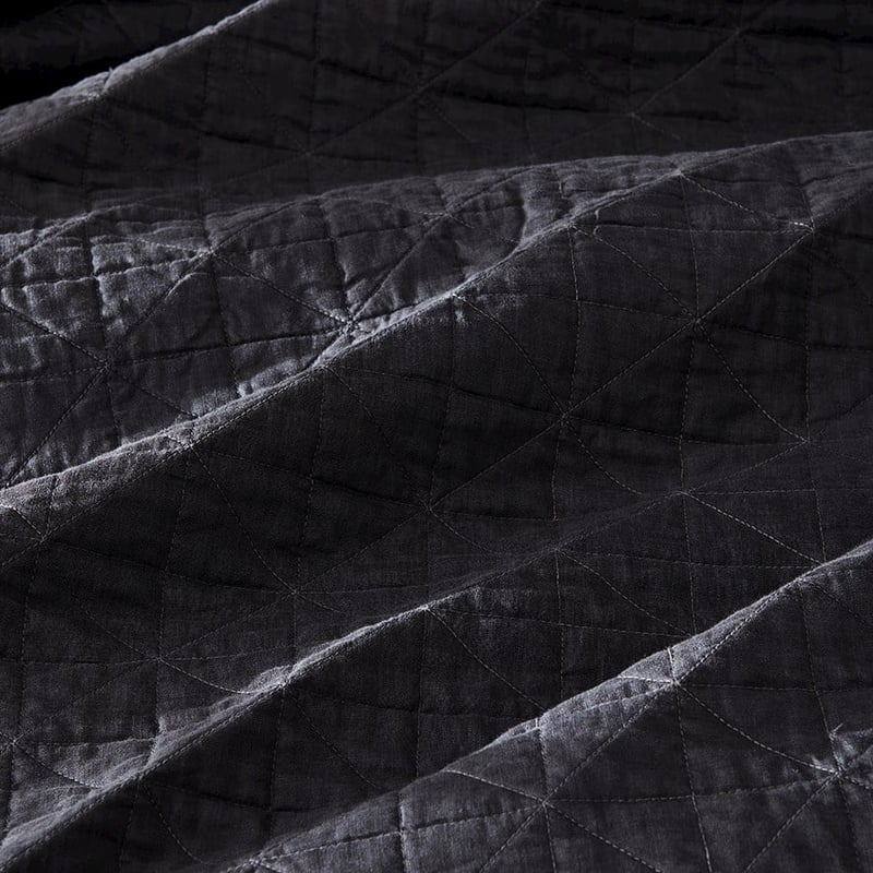 Vintage Washed Linen Magnet Quilted Coverlet Separates