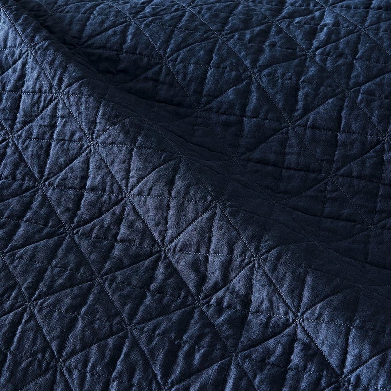 Vintage Washed Linen Old Navy Quilted Coverlet Separates